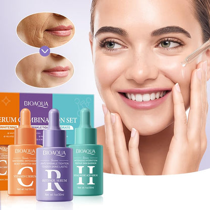 Kit Antiedad Bioaqua - Serum Facial 3 en 1